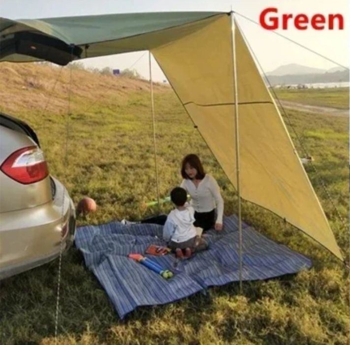 Markiza do samochodu 440x200 UV tarp żagiel zielony
