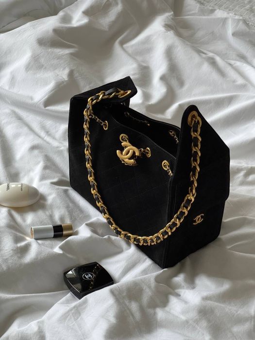 Сумка Chanel замшева | чорна