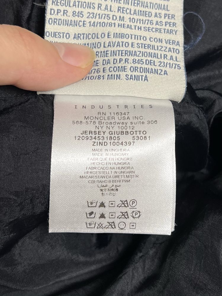 Куртка пуховик парка Moncler лого L