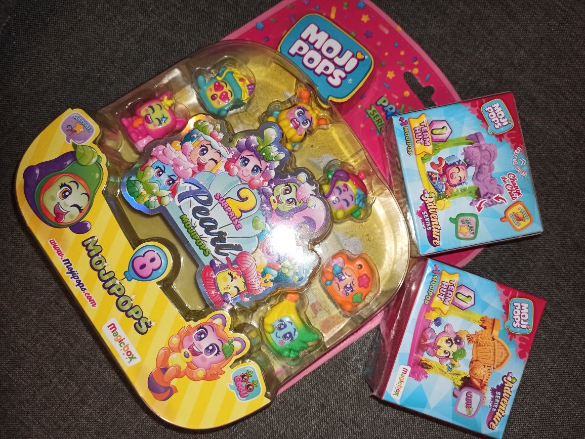Moji pops zestaw 8 figurek i 2 rooms