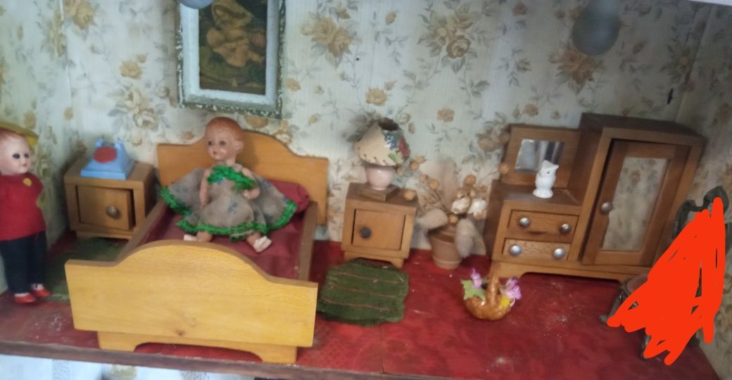Armário - casinha de bonecas + recheio