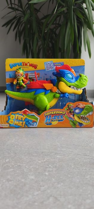 Dinozaur Super Things Nowy Zielony chodzący SuperZings Superdino H-REX