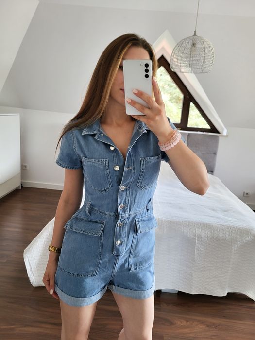 Kombinezon damski jeansowy - stylowy