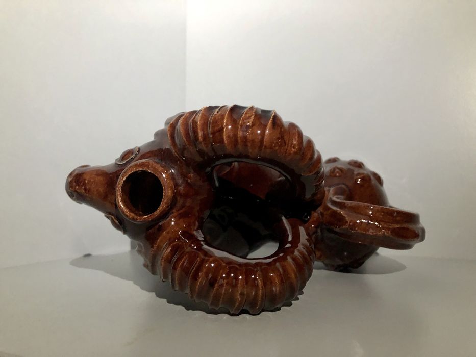 Баран  Опішня, обливна кераміка, майоліка 60 роки