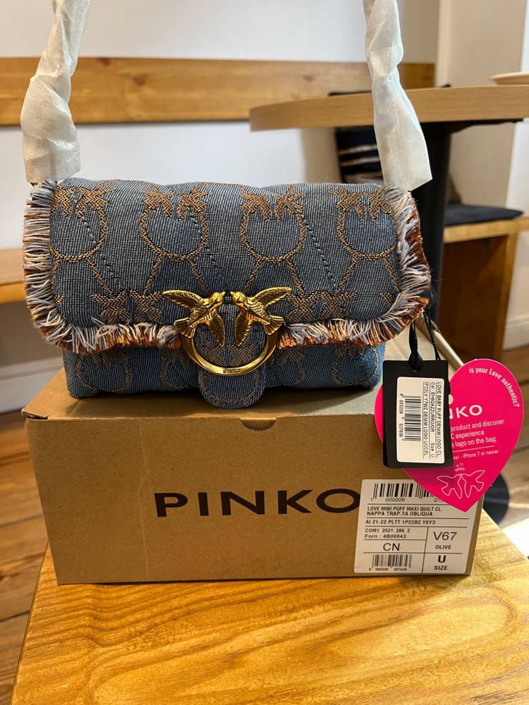 Сумка Pinko Love Bag Puff Denim