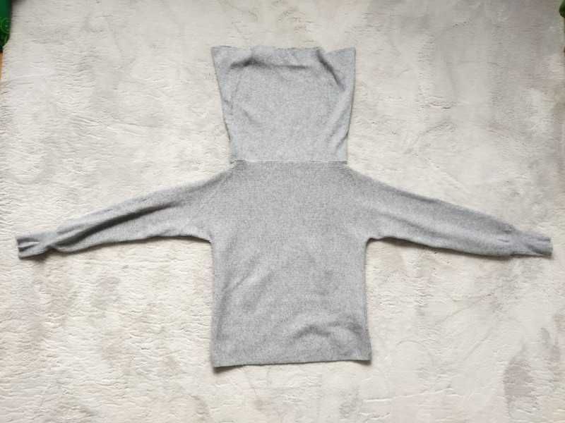 Sweter z golfem damski Reserved. Szary popielaty. Rozmiar M.