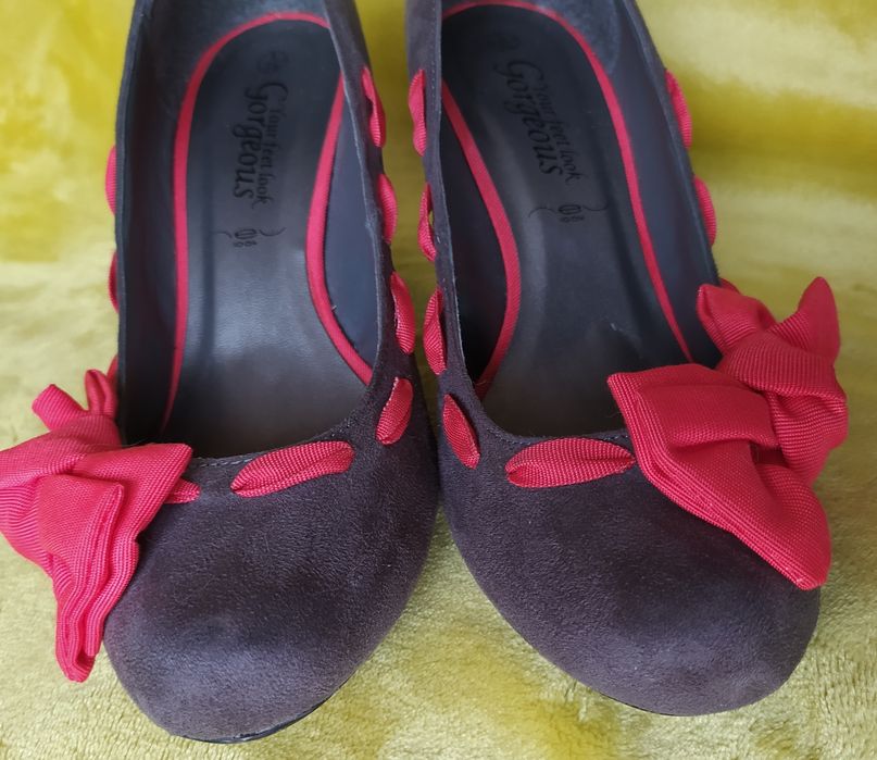 Buty damskie, szpilki, obcas 8cm, NewLook, szare,