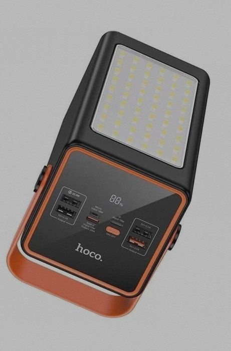 90000мАh Power Bank повербанк зарядная станиця Hoco J107  Black