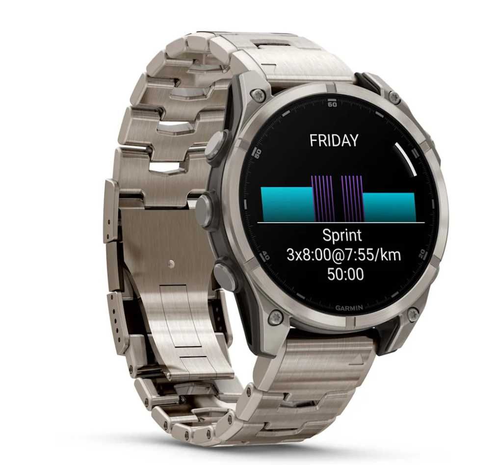 Garmin fenix 8 AMOLED (47 мм) Sapphire титан з титановим 010-02904-40
