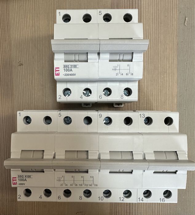 Перемикач навантаження SSQ 63...125A 2p 3p 4p мережа-генератор