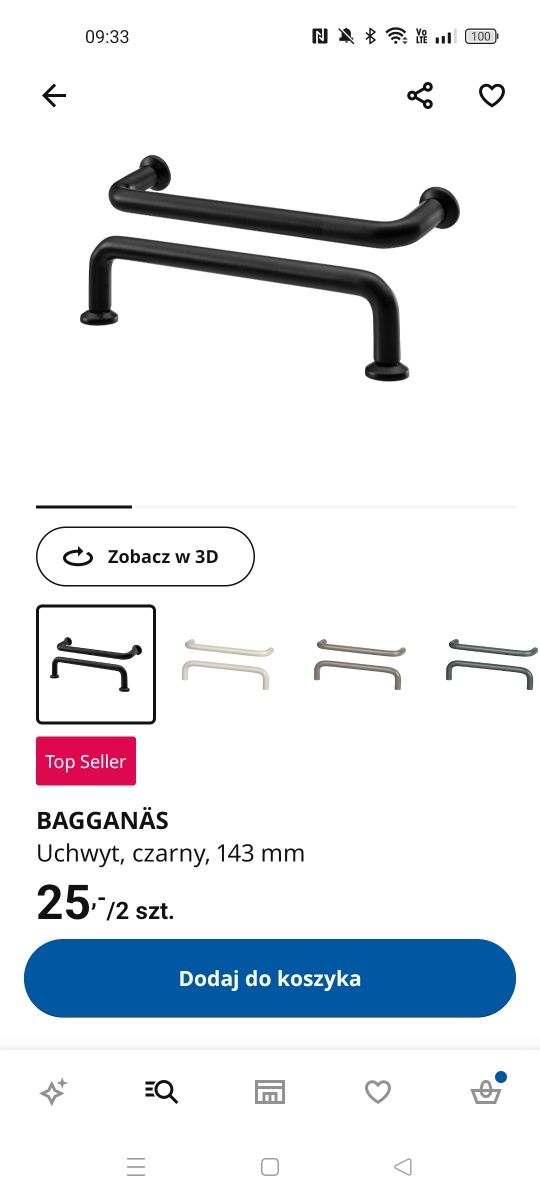 Uchwyt do szafy Ikea