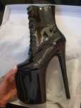 Buty do tańca exotic botki pole dance szklanki szpilki 20cm 39