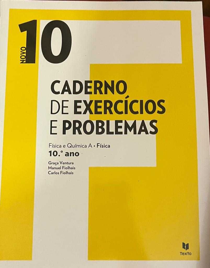 Manuais e cadernos de atividades 10Q e 10F de Fisica e Quimica 10° ano