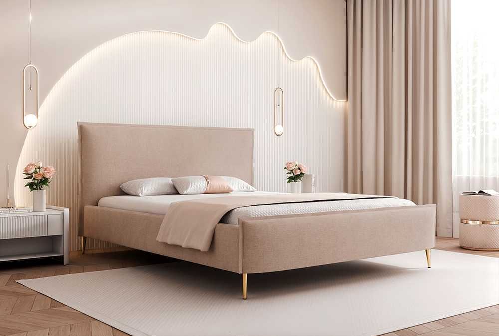 Łóżko tapicerowane CANDY SLIM z pojemnikiem na pościel DARMOWA DOSTAWA