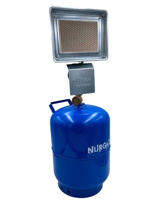 NURGAZ 12л Пропан-Бутан Надійний Газовий Балон кемпінг обігрівач