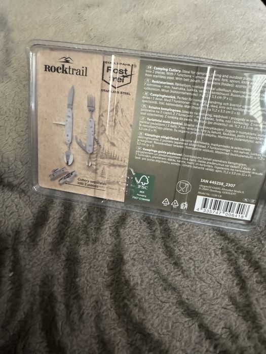 Rocktrail Scyzoryk Sztućce Turystyczne Kempingowe Survival