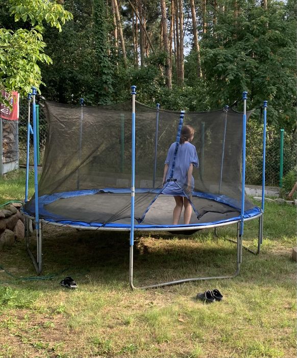 Trampolina 3,66 m z siatką zabezpieczającą