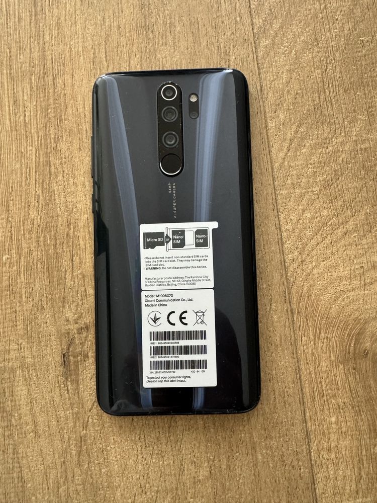 Telefon Xiaomi Redmi Note 8 Pro, stan bardzo dobry