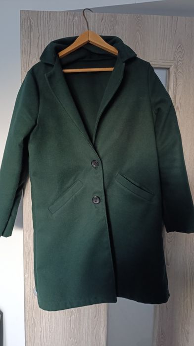 Płaszcz butelkowa zieleń M