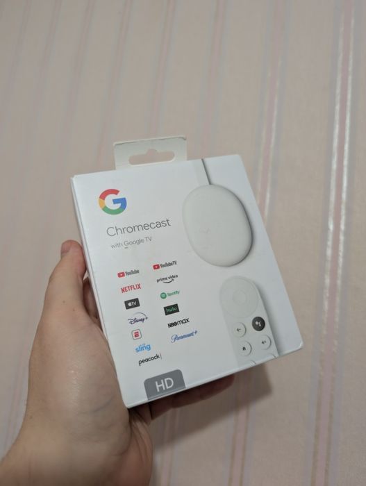 ТВ Android приставка, stick Сhromecast Google Chromecast HD (2022)