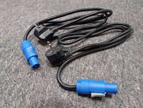 Kabel zasilający 3x1,5 230V POWERCON IN IEC UNI-SCHUKO 1,4m - 10szt