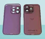 Etui, Plecki, Nakładka Slim Color do Apple Iphone 15 Pro śliwkowy