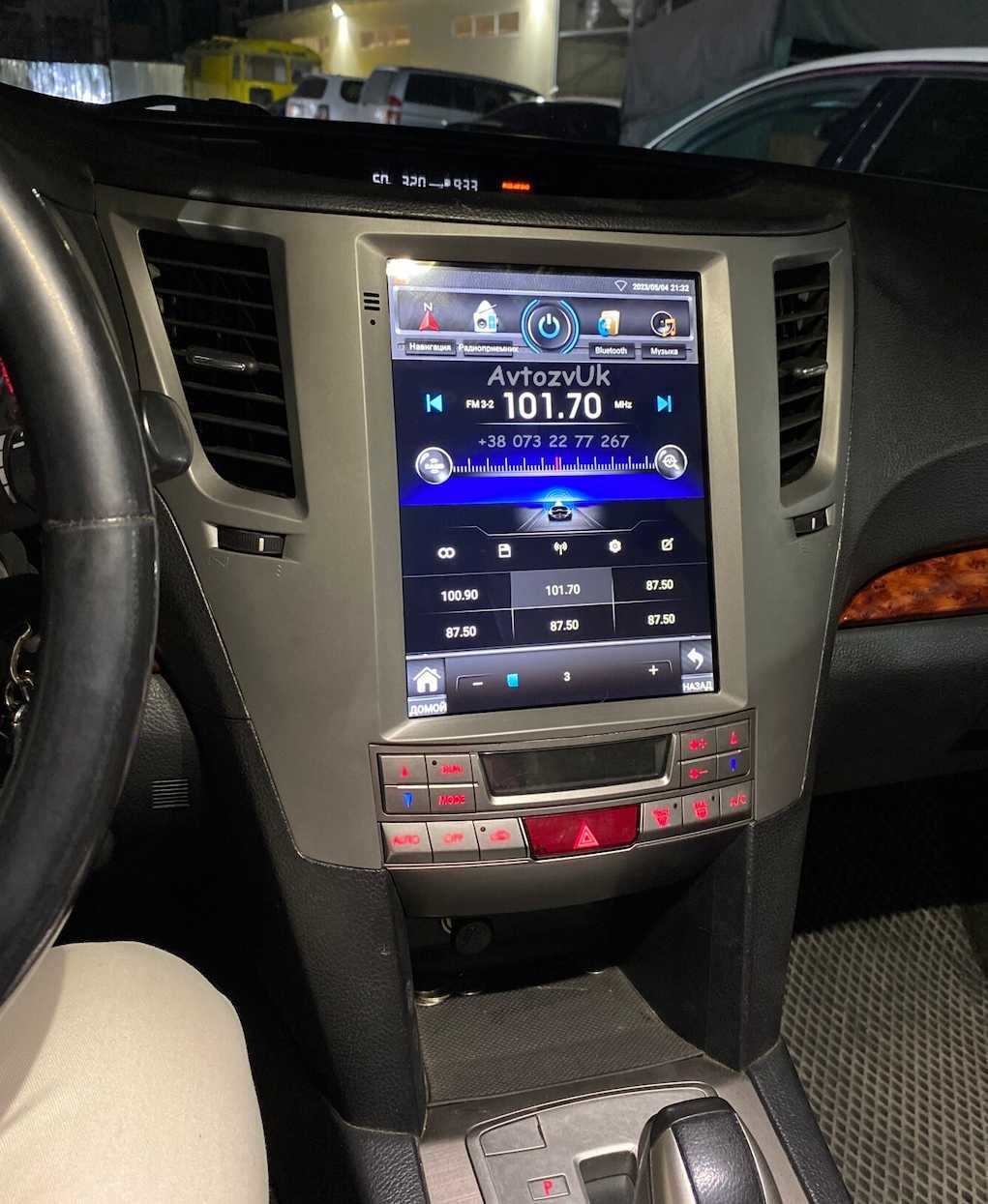 Магнитола OUTBACK Subaru LEGACY 2 дин Tesla Оутбек CarPlay Android 14