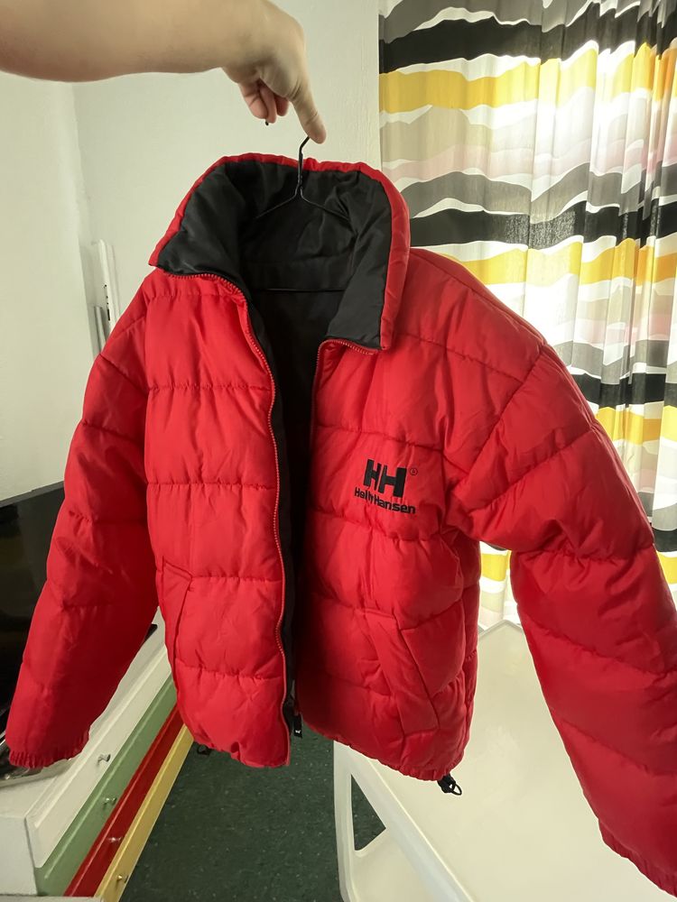 Dwustronna męska zimowa puchowa kurtka Helly Hansen rozmiar L