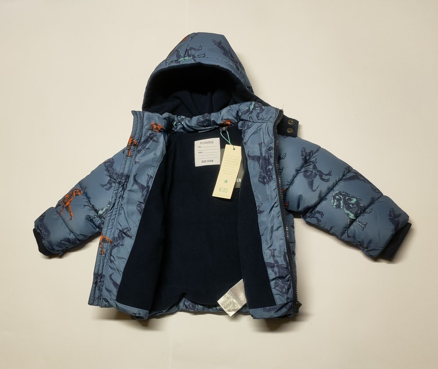Kurtka Blue Seven Kids Dinosaurs dziecięca ocieplana r. 98 / 3