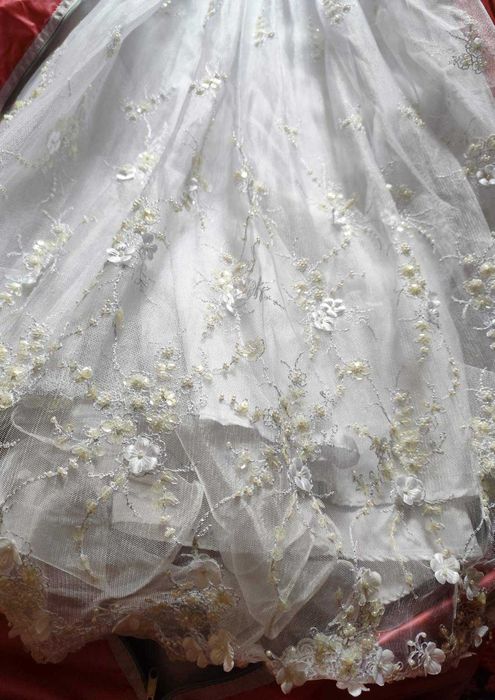 Свадьба.Юбка невесты тройная.Очень красивая юбка расшитая Невеста.