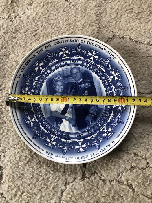Тарілка вінтажна 50 років коронація її Величності Єлизавети 2