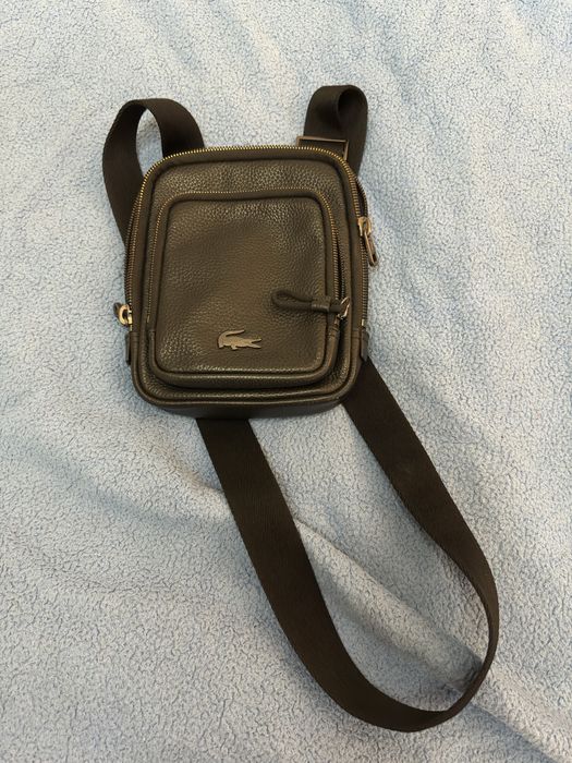Чоловіча сумка lacoste, шкіряна, оригінал