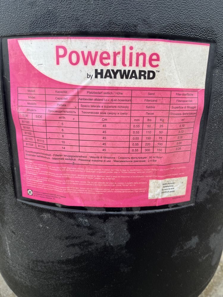 Пісчаний фільтр Hayward PowerLine 81101