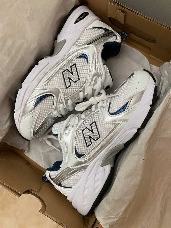 New Balance530_White Sneakersy Damskie_Moda Modne 38.5
