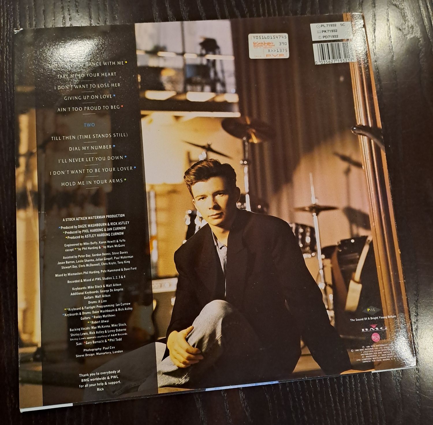 rick astley vinil