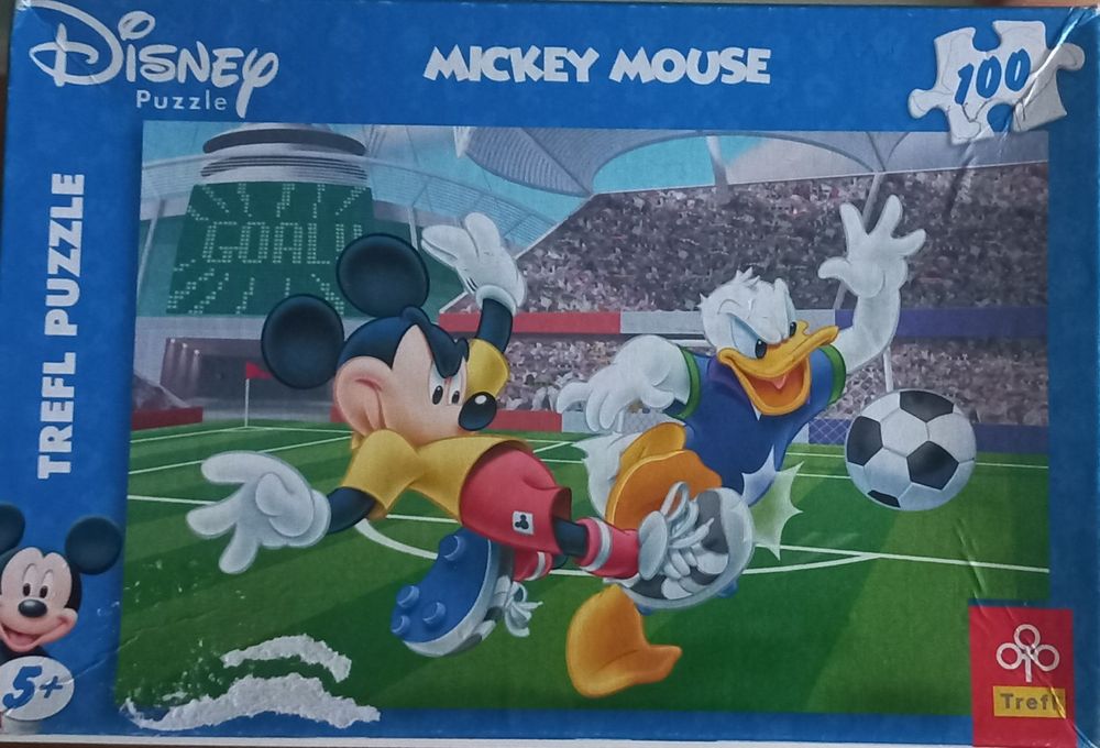 Puzzle Trefl na stadionie Mickey, Donald 100 elementów