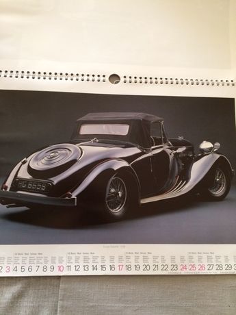 Kalendarz ze starymi samochodami