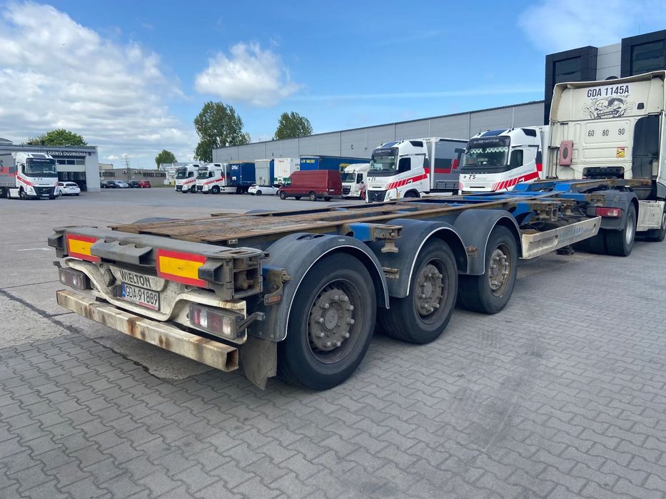 Wielton NS3P  Wielton NS3P naczepa podkontenerowa pod kontener 2016r