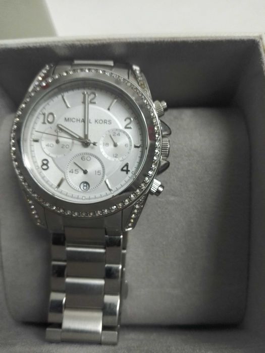 Relógio prateado Mikael Kors