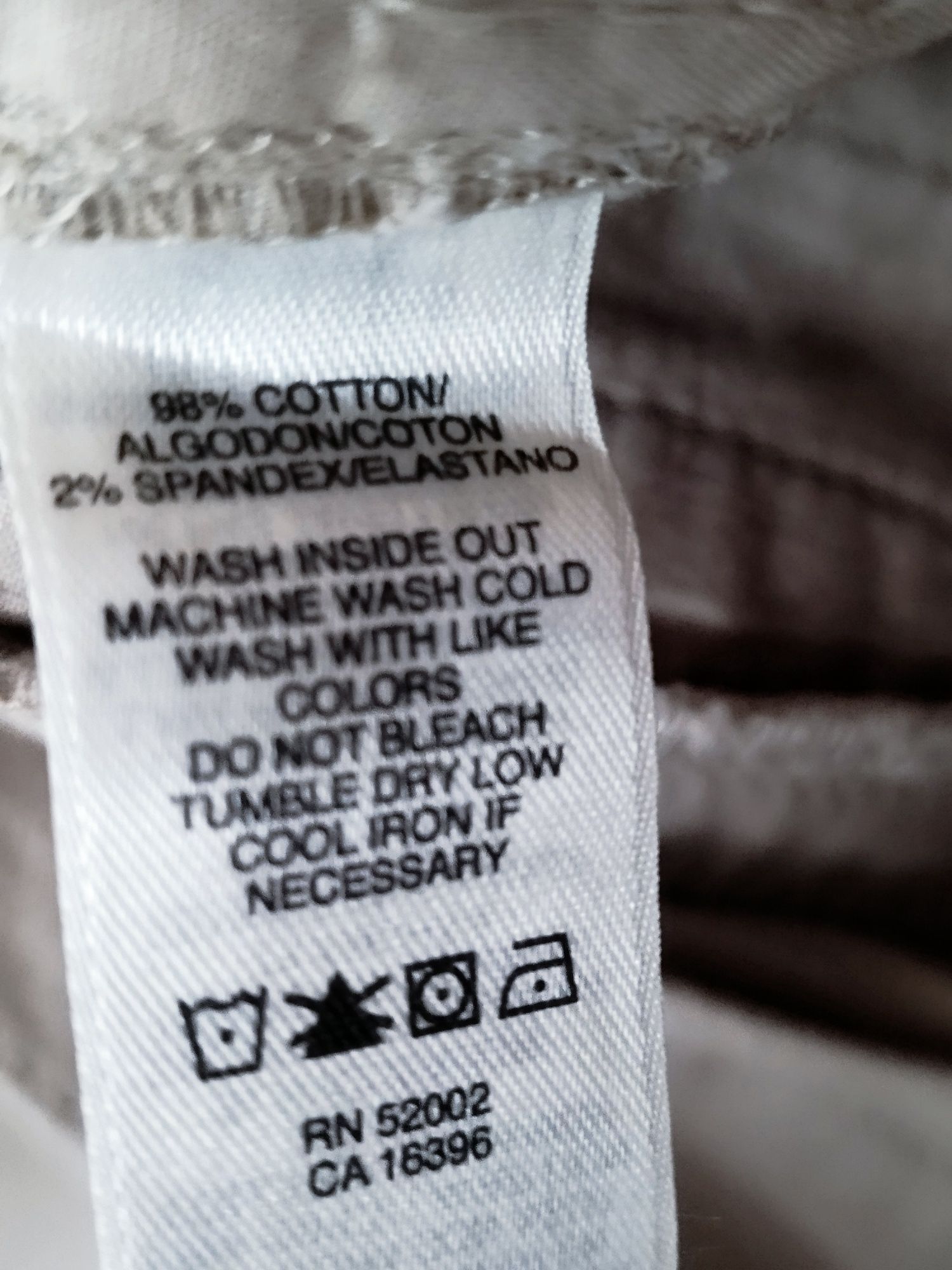 Calças de algodão DKNY