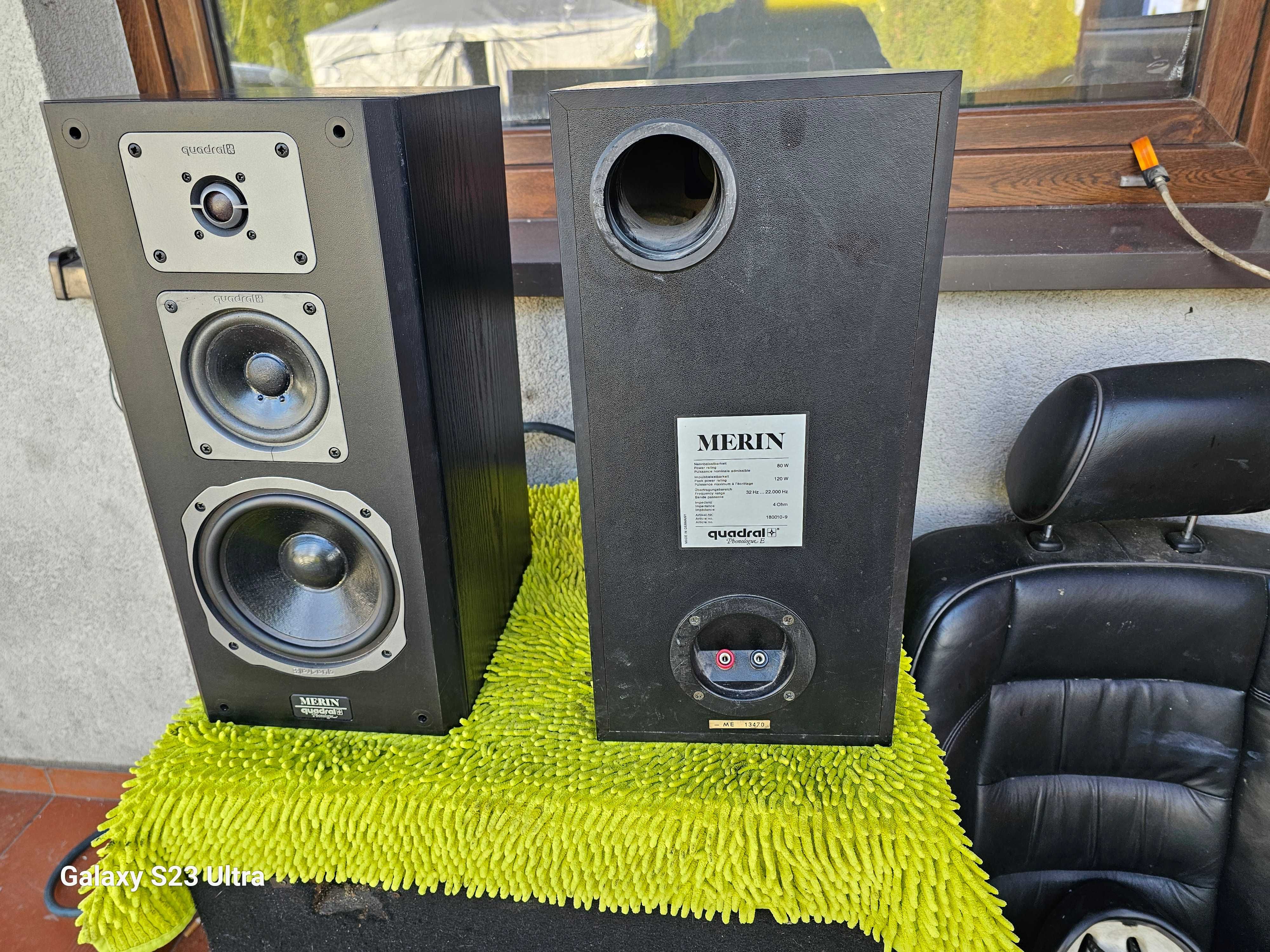 kolumny quadral merin 80w rms 4ohm gwarancja