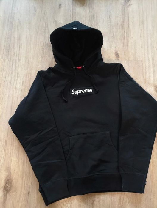 Supreme Black Hoodie - Box logo
