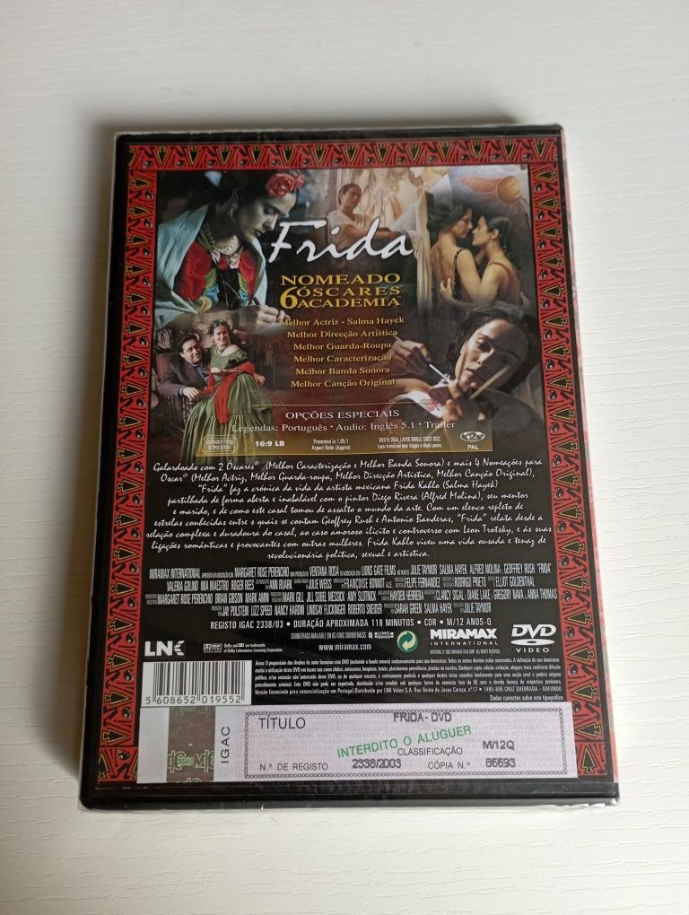 Filme Frida DVD completamente novo SELADO