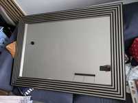 Lustro 60x90 Meble VOX czarno - srebrne