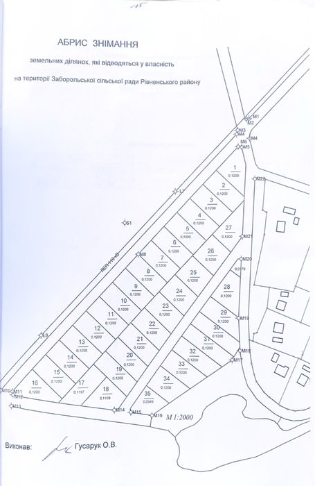 Продаж землі біля лісу та озера село Забороль