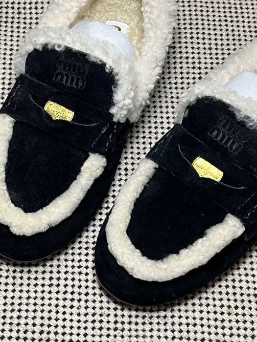 Лофери MiuMiu з хутром  преміум якість