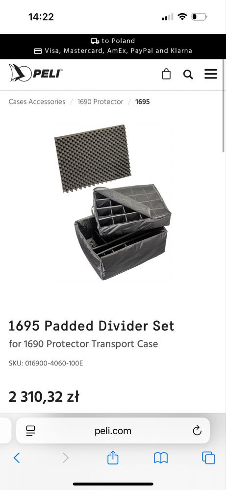 Ударостійкий кейс PELI 1690