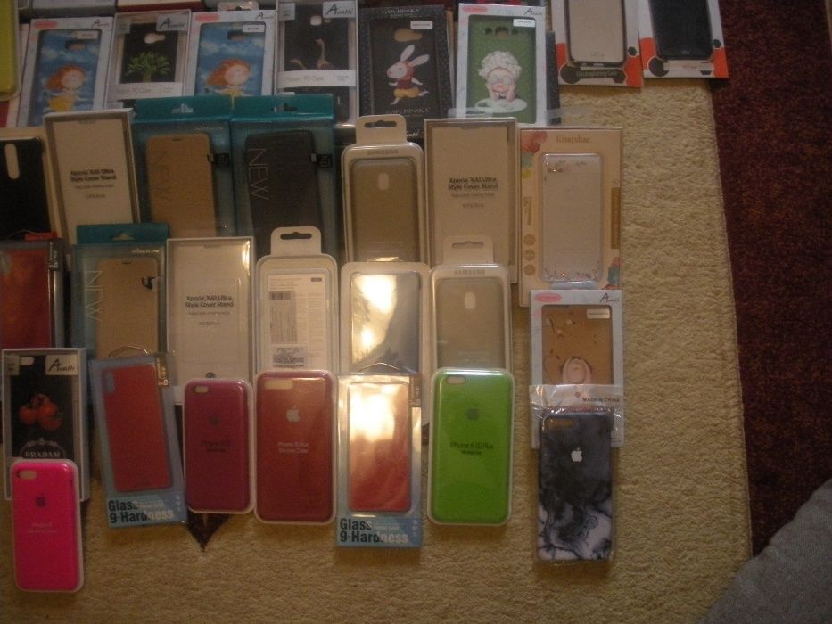 210 чехлов и бамперов + 30 защитных стекол на современные смартфоны!