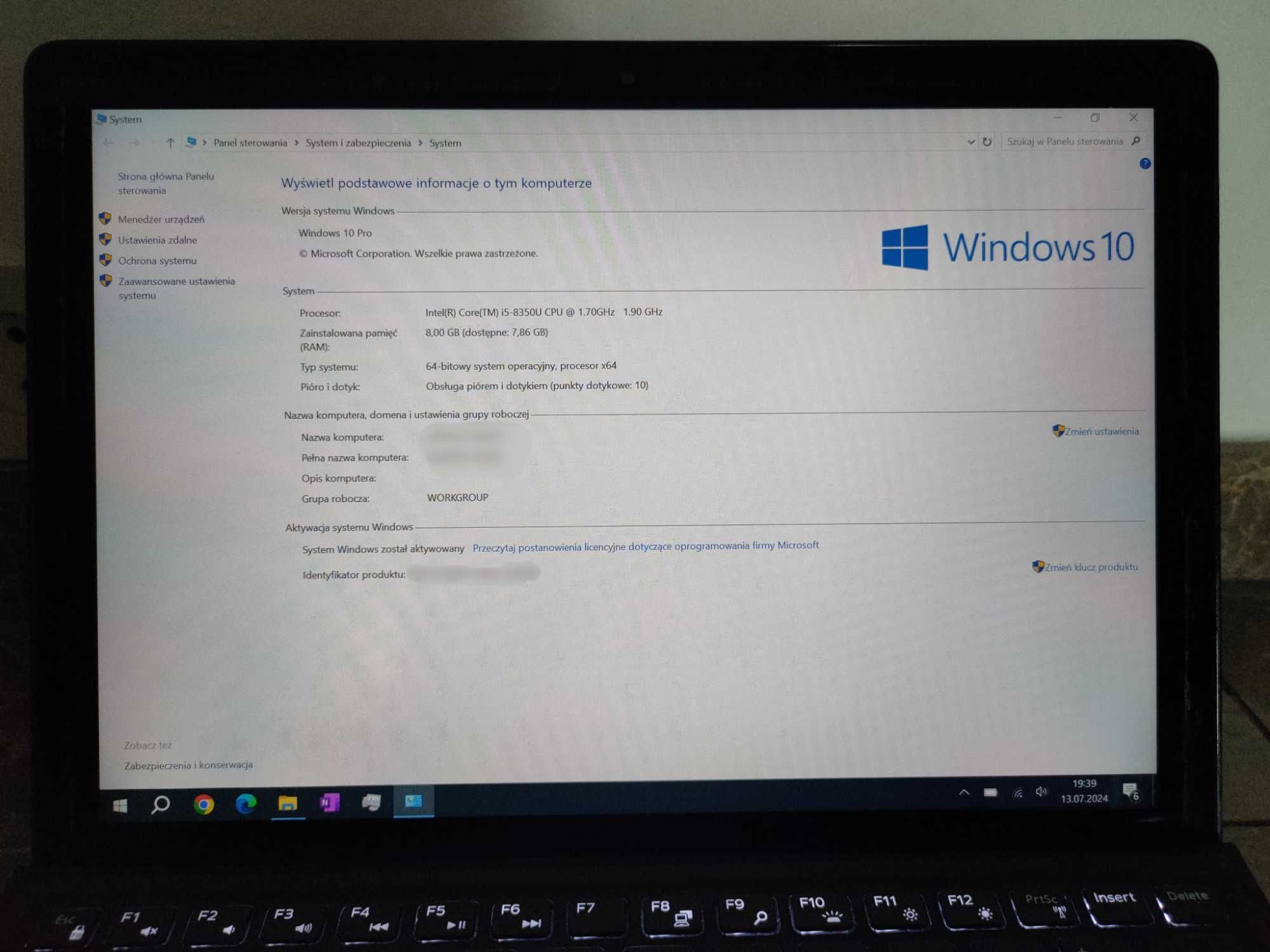 Laptop 2 w 1 DELL Latitude 5290  i5 - 8350U dotykowy 8 GB RAM in 512