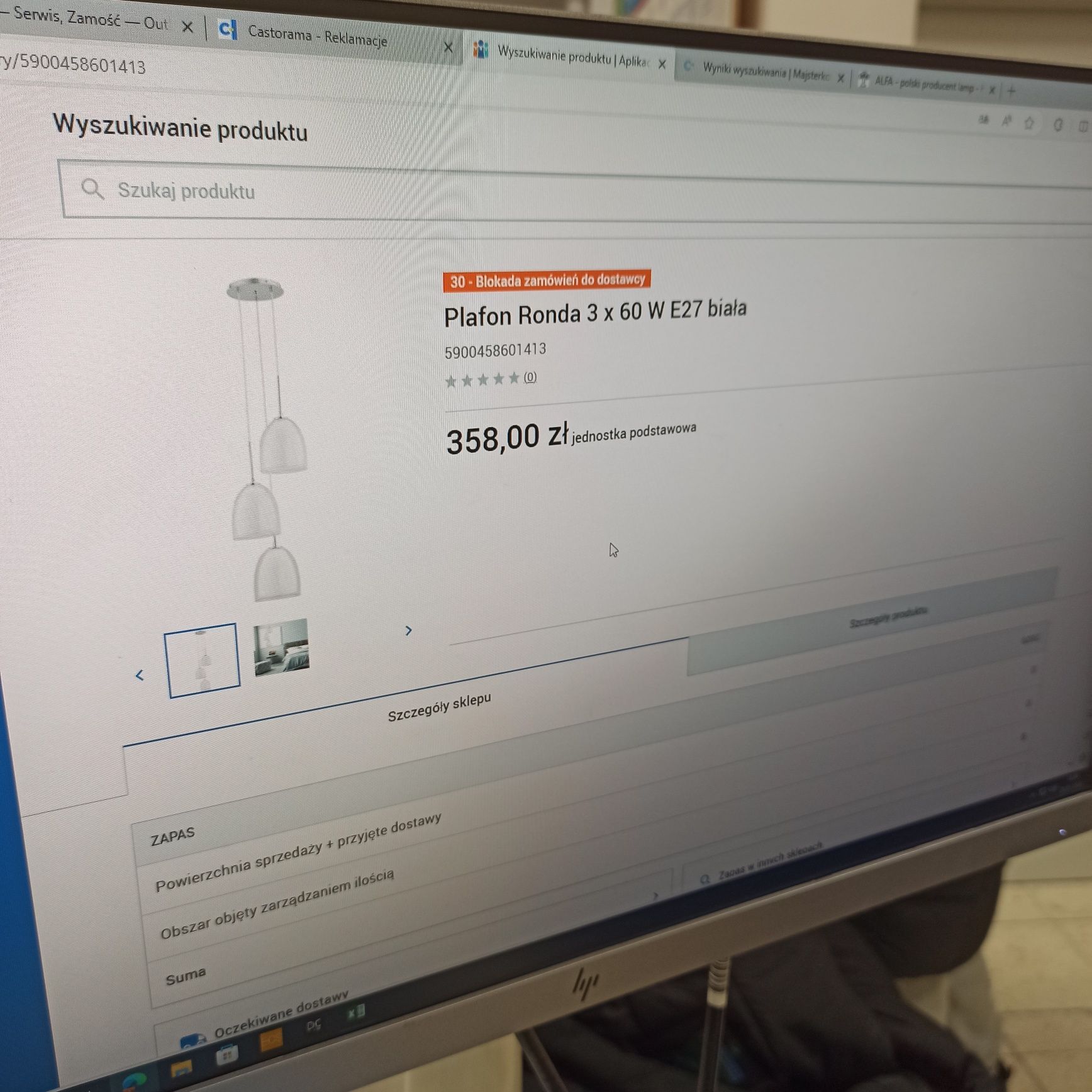 Lampy wiszące podwójne szkło 2 komplety